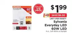 ShopRite Sylvania Everyday LED 60W LED offer