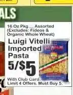 Key Food Luigi Vitelli Imported Pasta offer