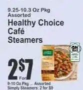 Key Food Healthy Choice Café Steamers offer