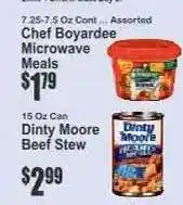Key Food Chef Boyardee Microwave Meals offer