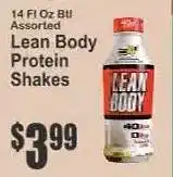Key Food Lean Body Protein Shakes offer