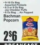 Key Food Bachman Popcorn offer