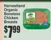 Key Food Harvestland Organic Boneless Chicken Breasts offer