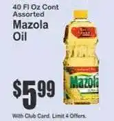Key Food Mazola Oil offer