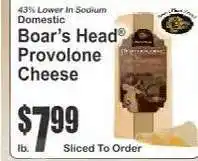 Key Food Boar’s Head Provolone Cheese offer
