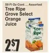 Key Food Tree Ripe Grove Select Orange Juice offer
