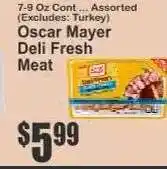 Key Food Oscar Mayer Deli Fresh Meat offer