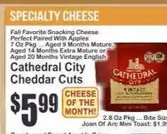 Key Food Cathedral City Cheddar Cuts offer