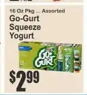 Key Food Go-Gurt Squeeze Yogurt offer