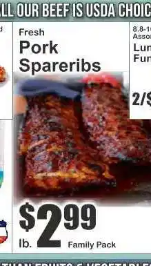 Key Food Fresh Pork Spareribs offer