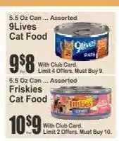 Key Food 9Lives Cat Food offer