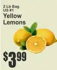 Key Food Yellow Lemons offer