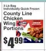 Key Food County Line Chicken Wing Portions offer