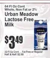 Key Food Urban Meadow Lactose Free Milk offer