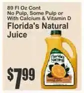 Key Food Florida's Natural Juice offer
