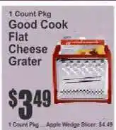 Key Food Good Cook Flat Cheese Grater offer