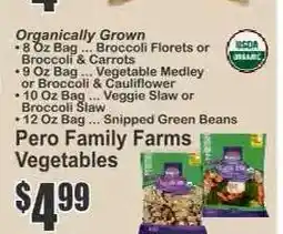 Key Food Pero Family Farms Vegetables offer