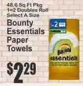 Key Food Bounty Essentials Paper Towels offer