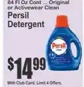 Key Food Persil Detergent offer