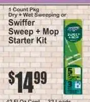 Key Food Swiffer Sweep + Mop Starter Kit offer