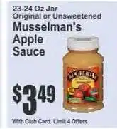 Key Food Musselman's Apple Sauce offer