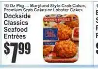 Key Food Dockside Classics Seafood Entrées offer