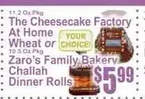 Key Food Zaro’s Family Bakery Challah Dinner Rolls offer