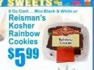 Key Food Reisman's Kosher Rainbow Cookies offer