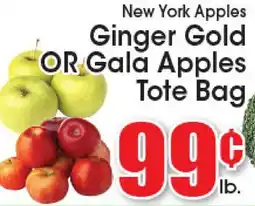 Supremo Foods Inc New York Apples Ginger Gold OR Gala Apples Tote Bag offer