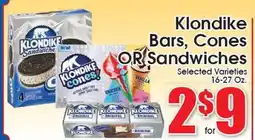 Supremo Foods Inc Klondike Bars, Cones OR Sandwiches offer