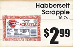 Supremo Foods Inc Habbersett Scrapple offer