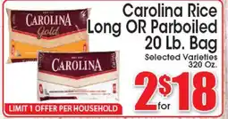 Supremo Foods Inc Carolina Rice Long OR Parboiled offer