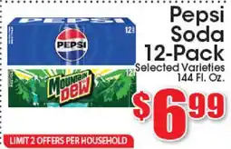 Supremo Foods Inc Pepsi Soda Mountain Dew offer