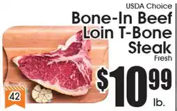 Supremo Foods Inc USDA Choice Bone-In Beef Loin T-Bone Steak offer