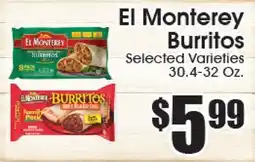 Supremo Foods Inc El Monterey Burritos offer