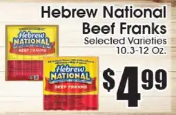 Supremo Foods Inc Hebrew National Beef Franks offer