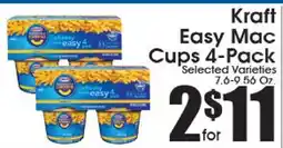 Supremo Foods Inc Kraft Easy Mac Cups 4-Pack offer