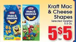 Supremo Foods Inc Kraft Mac & Cheese Shapes offer