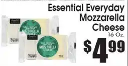 Supremo Foods Inc Essential Everyday Mozzarella Cheese offer