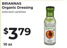 Lifethyme BRIANNAS Organic Dressing offer