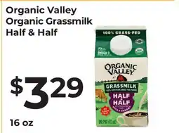 Lifethyme Organic Valley Organic Grassmilk Half & Half offer