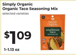 Lifethyme Simply Organic Organic Taco Seasoning Mix offer