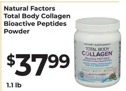 Lifethyme Natural Factors Total Body Collagen Bioactive Peptides Powder offer
