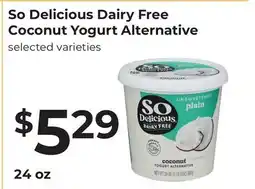 Lifethyme So Delicious Dairy Free Coconut Yogurt Alternative offer