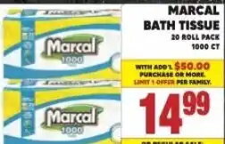 Cherry Valley Marketplace Marcal bath tissue offer
