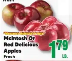 Cherry Valley Marketplace Mcintosh Or Red Delicious Apples offer