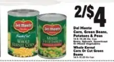 Cherry Valley Marketplace Dal Monte Corn, Green Beans, Potatoes & Peas offer