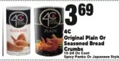 Cherry Valley Marketplace 4C Original Plain Or Seasoned Bread Crumbs offer