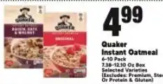 Cherry Valley Marketplace Quaker instant oatmeal offer