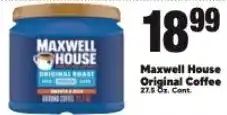 Cherry Valley Marketplace Maxwell House Original Coffee offer